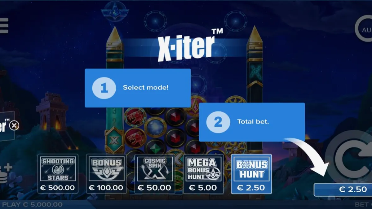 Interface do jogo de slot Cygnus 6 com tema astronômico e Inca